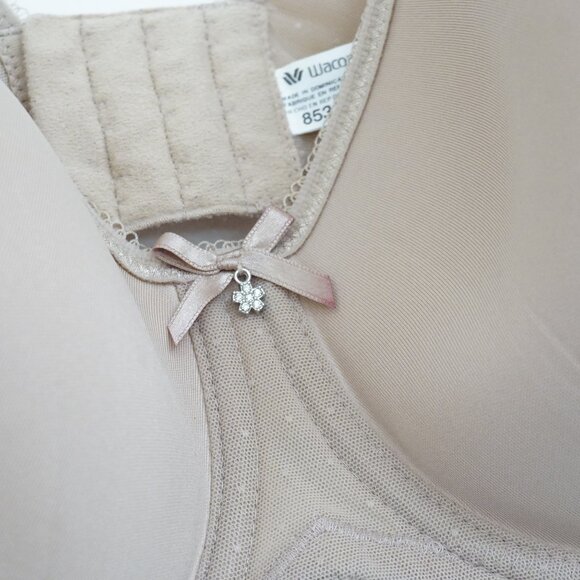 Wacoal Retro Chic Seamless Underwire Contour Bra Tan 36DD - Picture 3 of 5